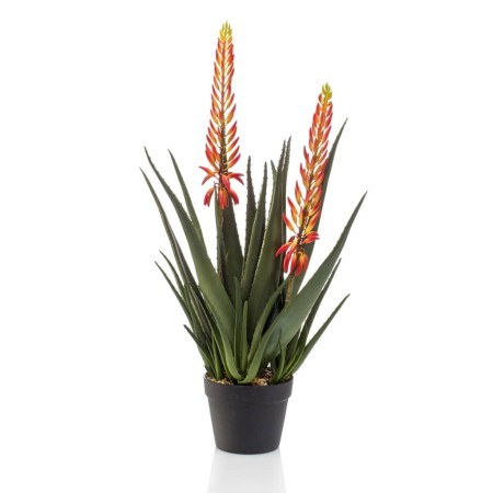 Emerald Aloe artificial con 2 flores en maceta 80 cm de Emerald, Flora artificial - Ref: Foro24-444655, Precio: 126,36 €, Des...