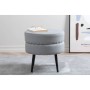 Venture Home Pot corduroy pouf black and gray 40x40x40 cm by Venture Home, Ottomans - Ref: Foro24-444797, Price: 65,06 €, Dis...