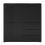 FMD Black chest of drawers with 3 doors and 3 drawers by FMD, Drawers - Ref: Foro24-443703, Price: 273,40 €, Discount: %