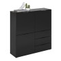 FMD Cómoda con 3 puertas y 3 cajones negro de FMD, Cajoneras - Ref: Foro24-443703, Precio: 273,40 €, Descuento: %