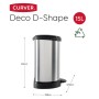 Curver Tretmülleimer Deco Form D silber 15 L von Curver, Mülltonnen und Mülltonnen - Ref: Foro24-443824, Preis: 53,31 €, Raba...