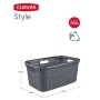 Curver Wäschekorb Style Anthrazitgrau 45 l von Curver, Wäschekörbe - Ref: Foro24-443858, Preis: 49,44 €, Rabatt: %