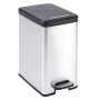 Curver Narrow Deco Silver 25 L Pedal Bin by Curver, Garbage cans and trash cans - Ref: Foro24-443832, Price: 66,48 €, Discoun...