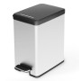 Curver Narrow Deco Silver 25 L Pedal Bin by Curver, Garbage cans and trash cans - Ref: Foro24-443832, Price: 66,48 €, Discoun...