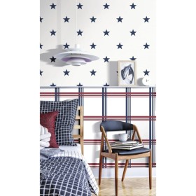 Noordwand Tapete Friends&Coffee Little Stars blau und weiß von Noordwand, Bemaltes Papier - Ref: Foro24-444862, Preis: 36,99 ...