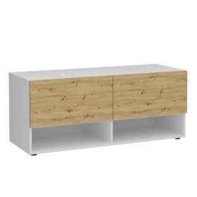 FMD Storage bench with 2 drawers oak and white 108.9x41.7x46.1cm by FMD, Benches for halls and storage - Ref: Foro24-444222, ...