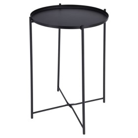 ProGarden round side table black 35x47 cm by ProGarden, Side tables - Ref: Foro24-446764, Price: 33,99 €, Discount: %