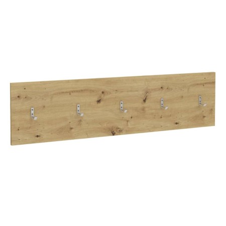 FMD Handcrafted oak wall coat rack 108.9x1.5x28.1 cm by FMD, Hat and coat racks - Ref: Foro24-444221, Price: 64,19 €, Discoun...