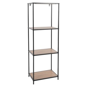 H&S Collection Shelving unit 3 levels black and natural 45x30x130 cm by H&S Collection, Bookcases and shelves - Ref: Foro24-4...