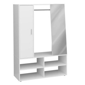 FMD Cabinet with 4 compartments and white mirror 105x39.7x151.3 cm by FMD, Wardrobes - Ref: Foro24-444223, Price: 176,99 €, D...