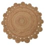 H&S Collection Natural Flower Border Rug 90 cm by H&S Collection, Rugs - Ref: Foro24-446737, Price: 40,79 €, Discount: %