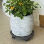 Nature Round gray wood plant stand with wheels Ø30 cm by Nature, Pot stands - Ref: Foro24-446401, Price: 27,99 €, Discount: %