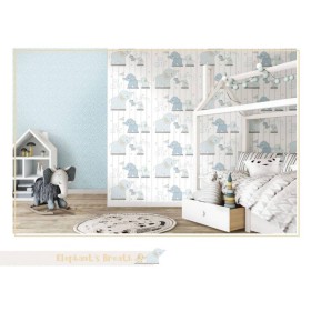 Noordwand Wallpaper Mondo baby Little Dots blue and white by Noordwand, Painted paper - Ref: Foro24-444882, Price: 34,99 €, D...