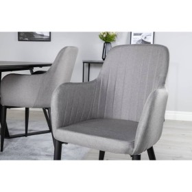 Venture Home Sillas de comedor 2 uds Comfort poliéster negro y gris de Venture Home, Sillas de comedor - Ref: Foro24-444737, ...