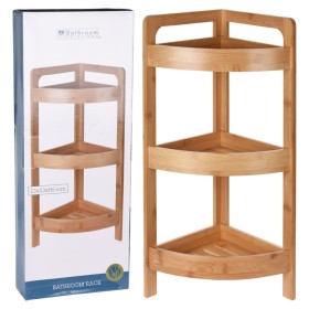 Bathroom Solutions 3-height bamboo bathroom shelf by Bathroom Solutions, Home storage drawers - Ref: Foro24-445848, Price: 32...