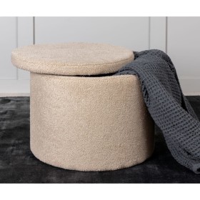 Venture Home Dunken beige Plüsch-Pouf 51x51x43 cm von Venture Home, Osmanen - Ref: Foro24-444801, Preis: 122,99 €, Rabatt: %