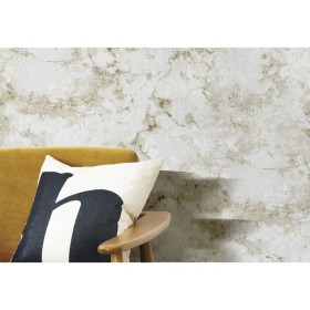 Noordwand Wallpaper Friends&Coffee Marble Concrete gray and metal by Noordwand, Painted paper - Ref: Foro24-444870, Price: 23...