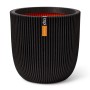 Capi Groove Flower Pot black 35x34 cm by Capi, Pots and planters - Ref: Foro24-445488, Price: 69,33 €, Discount: %