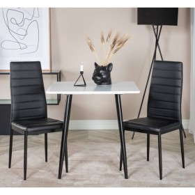 Venture Home Dining Chairs 2 pcs Slim Black Leather Look by Venture Home, dining chairs - Ref: Foro24-444739, Price: 84,99 €,...