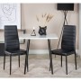 Venture Home Sillas de comedor 2 uds Slim apariencia de cuero negro de Venture Home, Sillas de comedor - Ref: Foro24-444739, ...