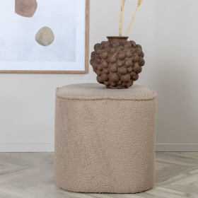 Venture Home Pouf Piff beige plush 44x44x41 cm by Venture Home, Ottomans - Ref: Foro24-444789, Price: 72,99 €, Discount: %