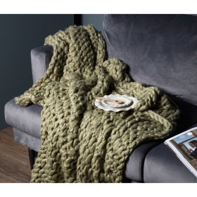 Venture Home Kate Blanket Acrylic Polyester Moss Green 170x130 cm by Venture Home, Blankets - Ref: Foro24-444757, Price: 89,9...