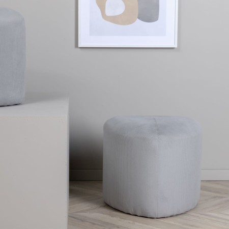 Venture Home Puf Peg gray corduroy 46x46x41 cm by Venture Home, Ottomans - Ref: Foro24-444785, Price: 58,99 €, Discount: %