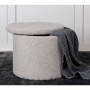 Venture Home Dunken gray plush pouf 51x51x43 cm by Venture Home, Ottomans - Ref: Foro24-444802, Price: 98,57 €, Discount: %