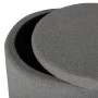 Venture Home Dunken gray plush pouf 51x51x43 cm by Venture Home, Ottomans - Ref: Foro24-444802, Price: 98,99 €, Discount: %