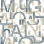 Noordwand Papel pintado Friends & Coffee Words and Letters azul metal de Noordwand, Papel pintado - Ref: Foro24-444849, Preci...