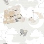 Noordwand Wallpaper Mondo baby Hug Bears gray and beige by Noordwand, Painted paper - Ref: Foro24-444885, Price: 35,45 €, Dis...