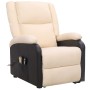 Liftable cream fabric massage chair by vidaXL, Electric massage chairs - Ref: Foro24-329522, Price: 325,80 €, Discount: %