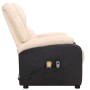 Liftable cream fabric massage chair by vidaXL, Electric massage chairs - Ref: Foro24-329522, Price: 325,80 €, Discount: %