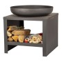 Esschert Design Brasero con almacenaje para leña negro 62 cm de Esschert Design, Chimeneas - Ref: Foro24-444908, Precio: 379,...