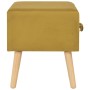 Nightstands 2 units 40x35x40 cm mustard velvet by vidaXL, Nightstands - Ref: Foro24-276383, Price: 102,03 €, Discount: %