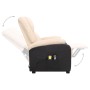 Liftable cream fabric massage chair by vidaXL, Electric massage chairs - Ref: Foro24-329522, Price: 325,80 €, Discount: %