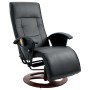 Sillón de masaje de cuero sintético negro de vidaXL, Sillones de masaje eléctricos - Ref: Foro24-60311, Precio: 346,80 €, Des...