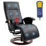 Schwarzer Massagesessel aus Kunstleder von vidaXL, Elektrische Massagesessel - Ref: Foro24-60311, Preis: 347,99 €, Rabatt: %