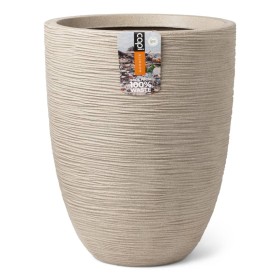 Capi Elegant low Waste Rib vase terrazzo beige 46x58 cm by Capi, Pots and planters - Ref: Foro24-445483, Price: 169,80 €, Dis...