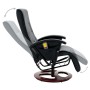 Sillón de masaje de cuero sintético negro de vidaXL, Sillones de masaje eléctricos - Ref: Foro24-60311, Precio: 346,80 €, Des...