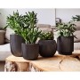 Capi Groove pot set 4 pieces anthracite gray by Capi, Pots and planters - Ref: Foro24-445506, Price: 52,99 €, Discount: %