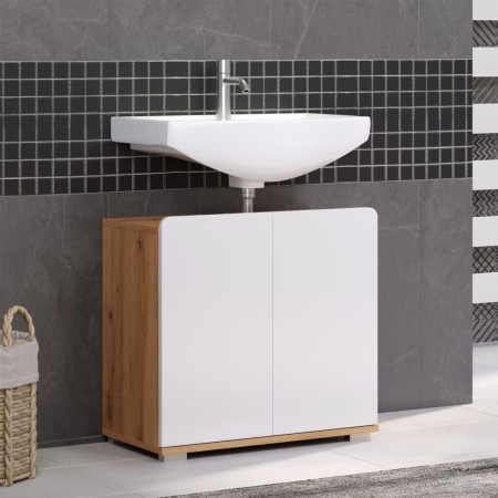 Trendteam Armario de lavabo Ciara blanco y roble artisan de Trendteam, Tocadores de baño - Ref: Foro24-445456, Precio: 115,72...