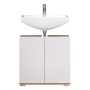 Trendteam Armario de lavabo Ciara blanco y roble artisan de Trendteam, Tocadores de baño - Ref: Foro24-445456, Precio: 115,72...