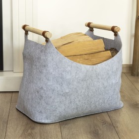 HI Cesta de fieltro con 2 asas gris 54x30x40 cm de HI, Cestas para almacenaje - Ref: Foro24-445593, Precio: 40,99 €, Descuent...