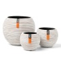 Capi Nature Rib Round Vase Set 3 Pieces Ivory by Capi, Pots and planters - Ref: Foro24-445507, Price: 38,48 €, Discount: %