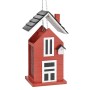 HI Hanging bird feeder house shape red and white 14x12x22 cm by HI, Bird feeders - Ref: Foro24-445613, Price: 27,59 €, Discou...