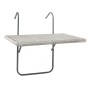 HI Mesa de balcón plegable y superficie aspecto de mimbre gris 60x40cm de HI, Mesas plegables - Ref: Foro24-446201, Precio: 4...