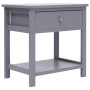 Bedside tables 2 units gray Paulownia wood 40x29x42cm by vidaXL, Nightstands - Ref: Foro24-284051, Price: 58,13 €, Discount: %