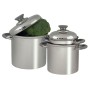 Eurotrail Batería de cocina Glasgow 3 piezas acero inoxidable de Eurotrail, Vajillas y utensilios de cocina para camping - Re...