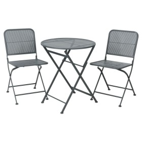 ProGarden Garden table and chairs 3 pieces black steel by ProGarden, Garden sets - Ref: Foro24-446774, Price: 174,36 €, Disco...